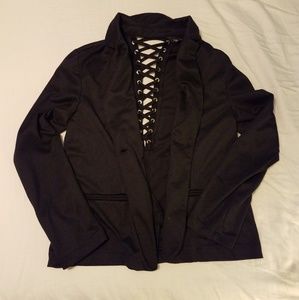 Black Blazer with Corset back